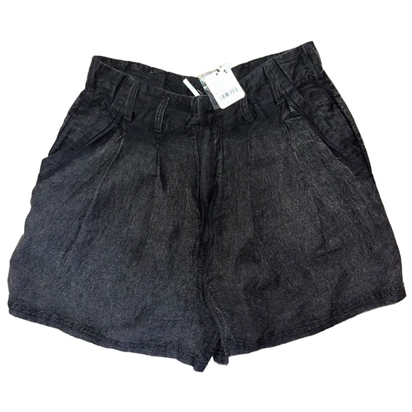 Free People Calla Trouser in Black Shorts - Picture 5 of 7